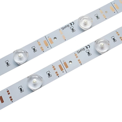 Светодиодная линейка с линзами 2835 12 led 12Вт 12v 6500K 95 см